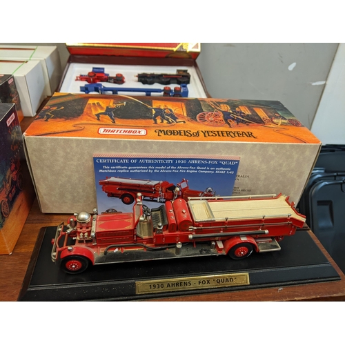 67 - A collection of boxed matchbox models of Yesteryear cast model vehicles to include YS FE01 1930 Ahre... 