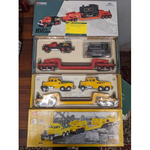 69 - A Corgi classic 31007 heavy haulage Annis & Co ltd Corgi classics 17702 Wimpey Scammel constructor
L... 