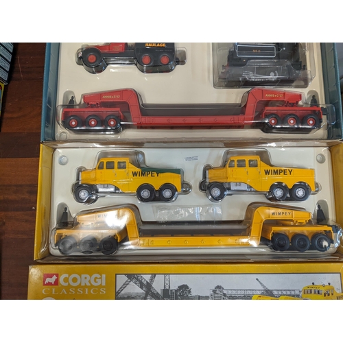 69 - A Corgi classic 31007 heavy haulage Annis & Co ltd Corgi classics 17702 Wimpey Scammel constructor
L... 