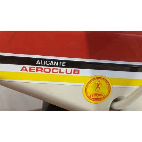 78 - A red, black, white and yellow Colma pastor ride on childs aeroplane
Location:A2B
If there is no con... 