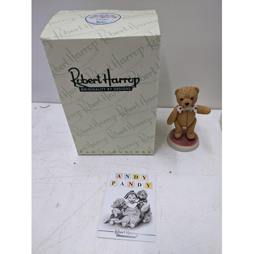 47 - Three Robert Harrop Any Pandy figurines circa 2011 to include teddy, Andy Pandy & Looby Loo in their... 