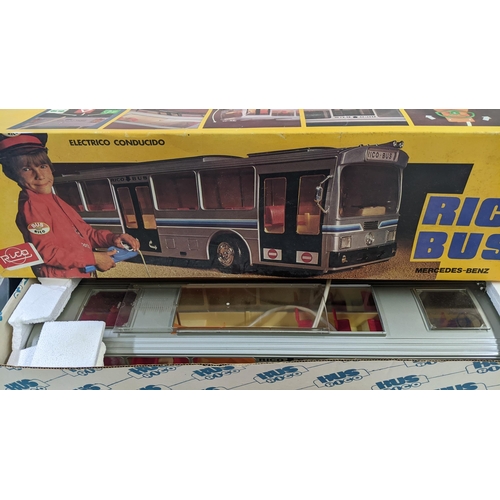 101 - Three boxed toys to include Rico Bus Mercedes-Benz remote control bus, Trucker Tronic Convoy remote ... 