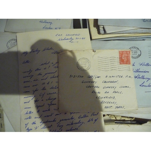 401 - Box of National Service sweetheart letters from the early 1950’s- nos 3131504 Cadet Gunner cadet Kil... 