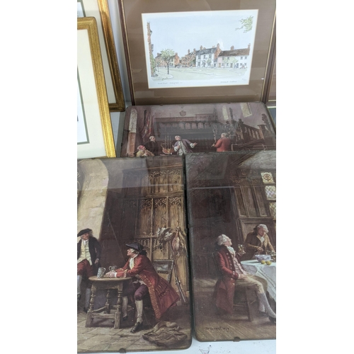 431 - Mixed prints to include four limited edition Elizabeth Chambers examples depicting Wokingham, togeth... 