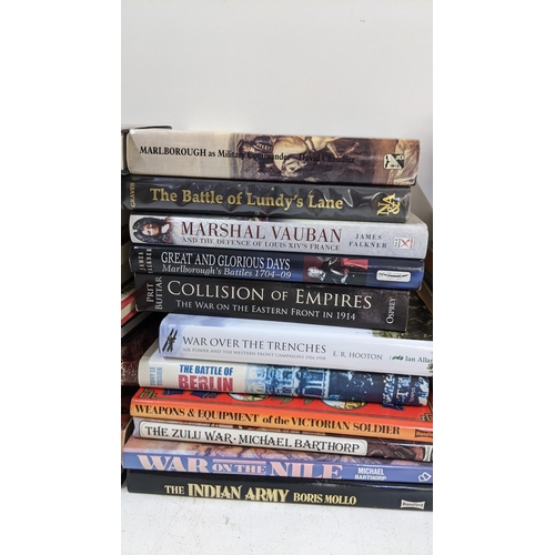 432 - Mixed war-related books to include a Folio Society The Siege of Delhi by Richard Barter, The History... 