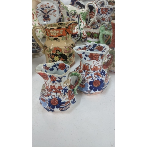 435 - 19th century and later Masons ironstone bowls together with Masons Imari jugs and others
Location: R... 