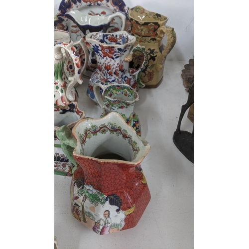 435 - 19th century and later Masons ironstone bowls together with Masons Imari jugs and others
Location: R... 