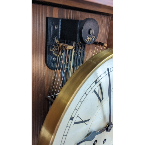 460 - An early 20th century oak 8-day longcase clock, striking on eight gongs Location: FOYER
If there is ... 