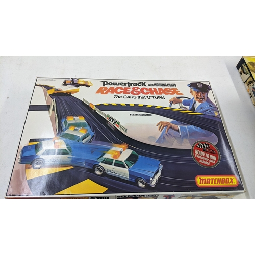 96 - A boxed matchbox Powertrack race and chase set believed to be complete
Location:BWR
If there is no c... 