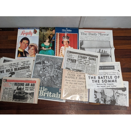 466 - Commemorative souvenir programmes and historical newspaper articles and other related ephemera
Locat... 