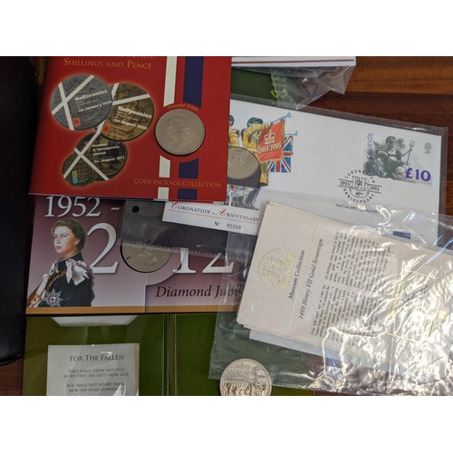 464 - Commemorative coins to include 100th Anniversary of WWI, 2012 Queen Elizabeth's Diamond Jubilee, a M... 