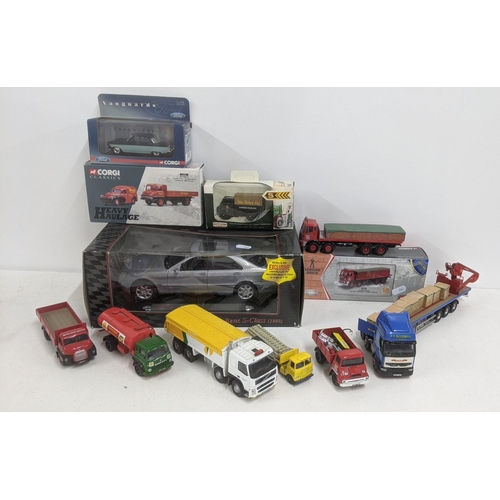 65 - A selection of model diecast vehicles to include Corgi classics Maisto Mercedes Benz S- class, Corgi... 