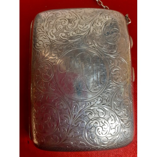 30 - Three early 20th Century silver purses with white metal chain handles A/F, the larger engraved and m... 