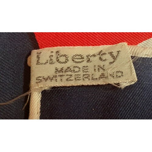 93 - Liberty- A group of items to include a 1960's silk scarf made in Switzerland, a sketch/note/autograp... 