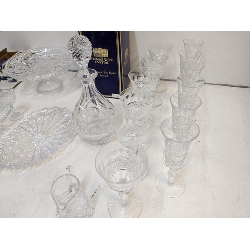 169 - Glassware to include Waterford condiments, John Jenkins set of six wines and champagnes, Thomas Webb... 