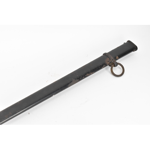 103 - An early 20th century 1889 pattern Prussian infantry officers sword, the hilt with fold down guard, ... 