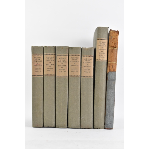 113 - Six volumes of 'Annals of the Coinage of Britain and its Dependencies' by Rev Rogers Ruding, each a ... 