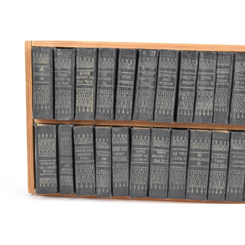 114 - The Works of William Shakespeare, miniature set of forty volumes published by Allied Newspapers Ltd.... 