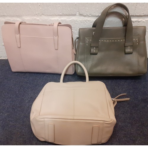 29 - Radley- Three leather bags in various colours and designs, hardly used, together with an un-used bla... 