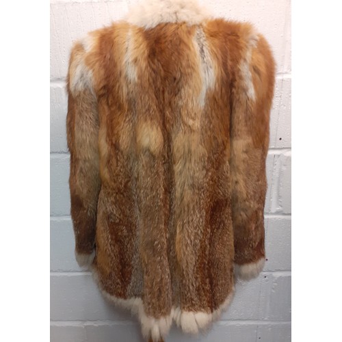 108 - A 1970's red fox jacket, approx 40