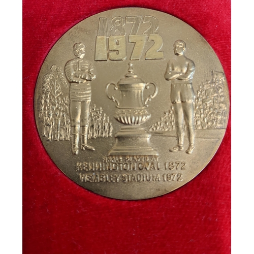 162 - THIS LOT IS WITHDRAWN
A Football Association commemorative Medal 1872-1972 with certificate boxed Lo... 