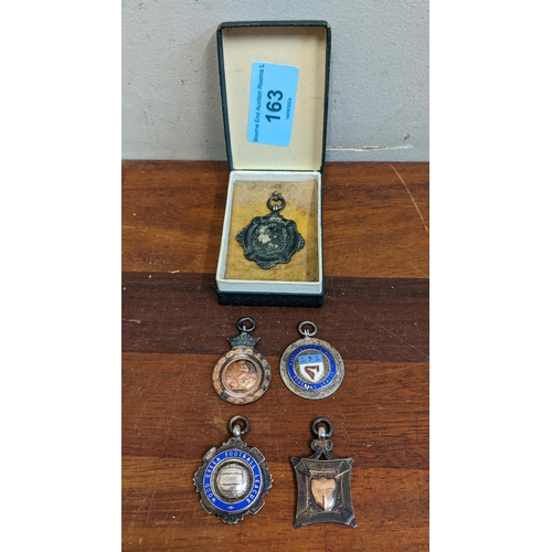 163 - 1920s and 1930s silver, gold and enamelled Wood Green, Walthamstow, Cheshunt and other football rela... 