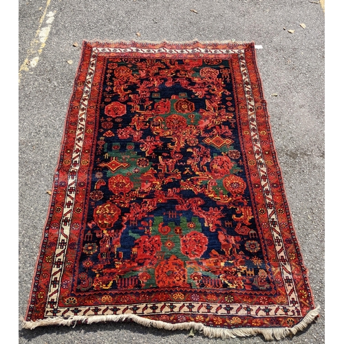 176 - A Kurdish West Iranian rug with geometric floral motifs 136cm x210cm
Location: LAB
If there is no co... 