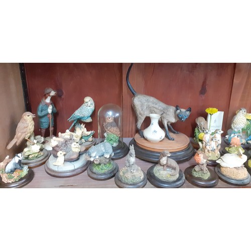 240 - A quantity of mainly late 20th century Border Fine Arts composition models and figure of a fairy to ... 