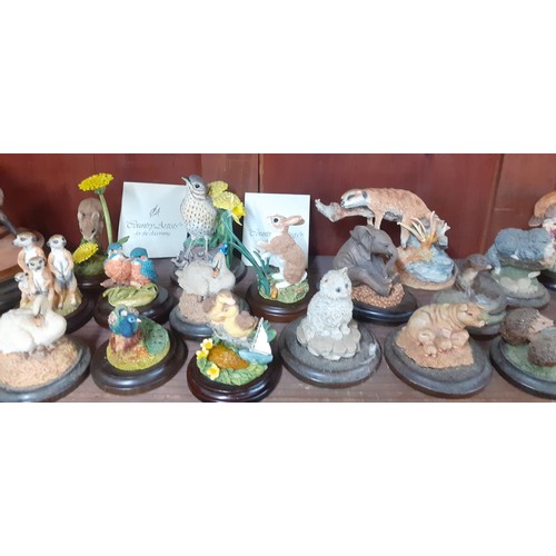 240 - A quantity of mainly late 20th century Border Fine Arts composition models and figure of a fairy to ... 