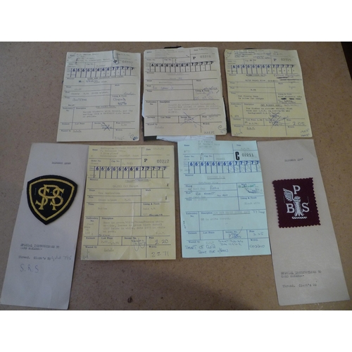 124 - Mainly New Old stock Cloth Golf Badges with manufactures order forms and sample examples for assorte... 