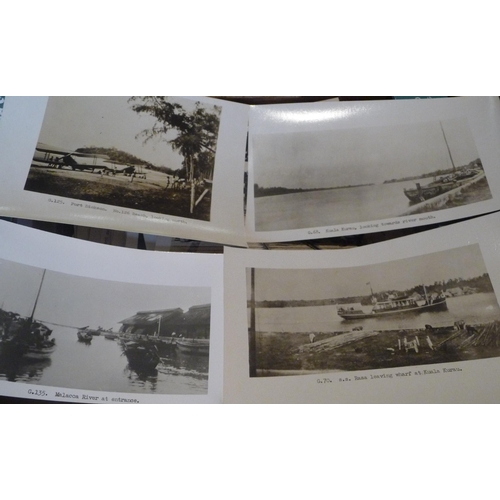 126 - Approx 100 photographs of Malaya coastal areas includes some aerial images and images of Penang-Care... 