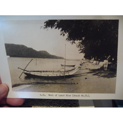 126 - Approx 100 photographs of Malaya coastal areas includes some aerial images and images of Penang-Care... 