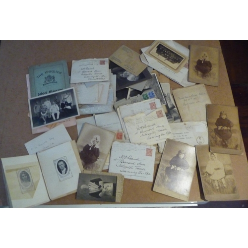 130 - Large deed box containing Ephemera-documents-photographs and letters relating to Two generations of ... 