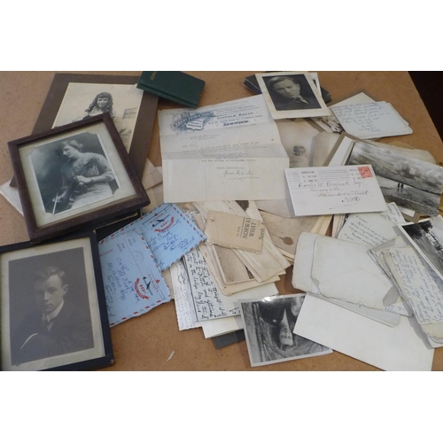 130 - Large deed box containing Ephemera-documents-photographs and letters relating to Two generations of ... 