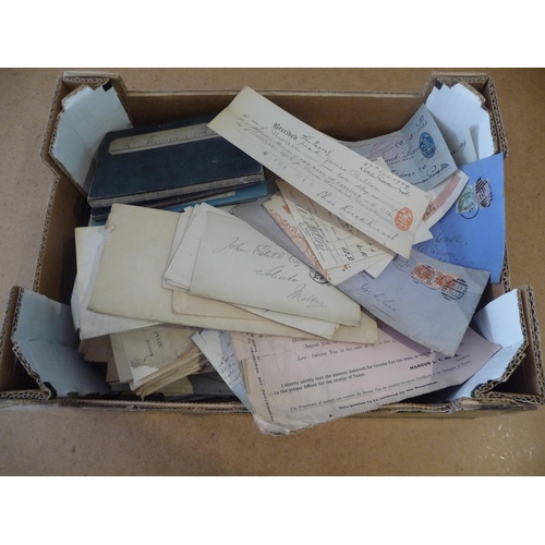 196 - Box paperwork-letters-invoices-documents relating to Malton County York from the office of solicitor... 