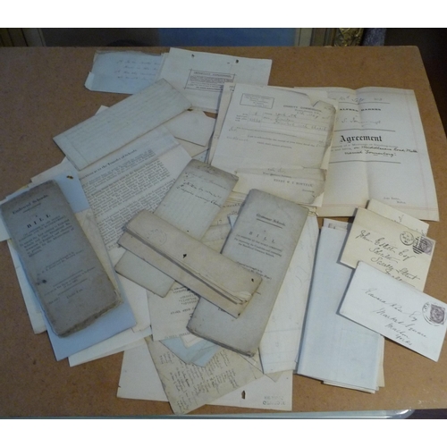 196 - Box paperwork-letters-invoices-documents relating to Malton County York from the office of solicitor... 