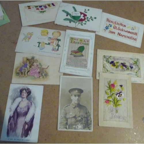 197 - Over 120 postcards includes Edwardian- WW1-1908 Franco British exhibition-seaside-Mabel Lucie Atwell... 