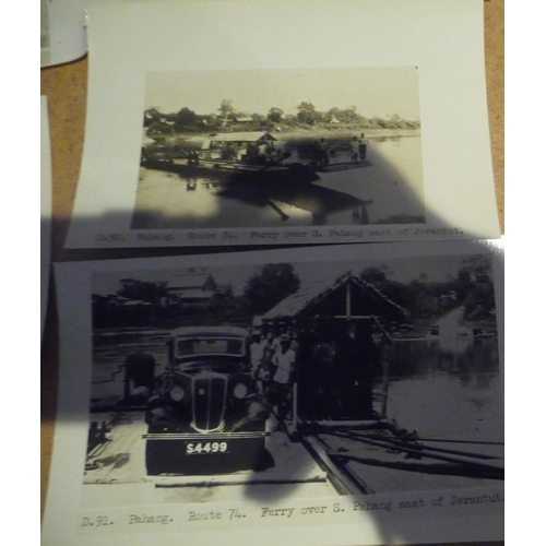 199 - Over 100  photographs Malaya Roads, bridges, villages and ferries includes Ferry Boat Shamrock at Ko... 