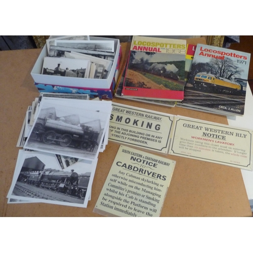 202 - Railwayana collectables Over 250 photographs of different company Locomotives-stations-rolling stock... 