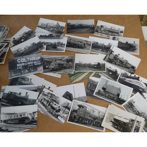 202 - Railwayana collectables Over 250 photographs of different company Locomotives-stations-rolling stock... 