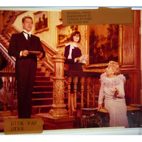 204 - Colour film transparencies with 19 Dick van Dyke in the film Fitzwilly-Marilyn Monroe photographed b... 