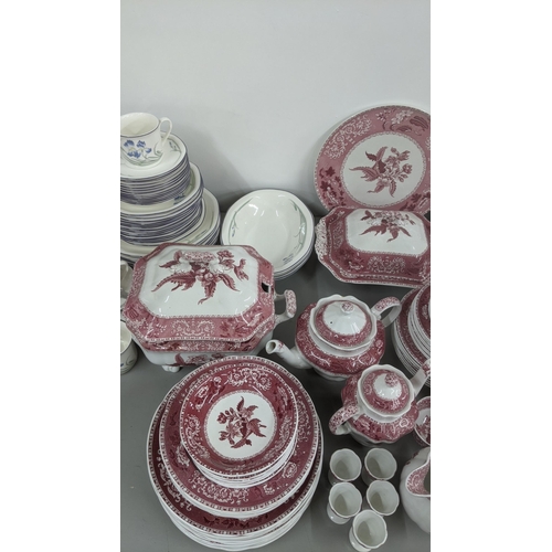 242 - A large quantity of mixed ceramics to include Spode dinner/tea service, along with Royal Doulton Min... 