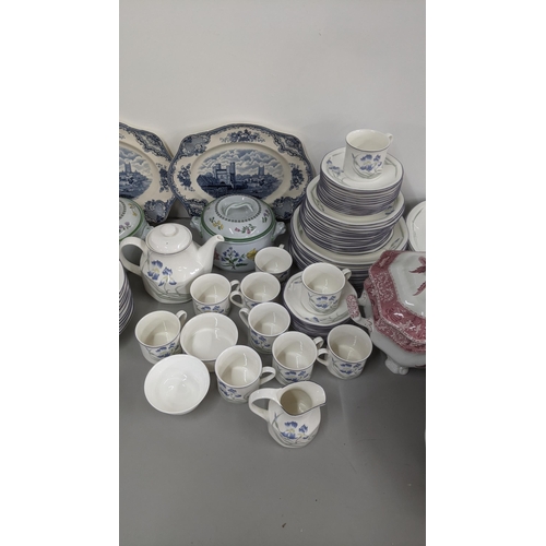 242 - A large quantity of mixed ceramics to include Spode dinner/tea service, along with Royal Doulton Min... 