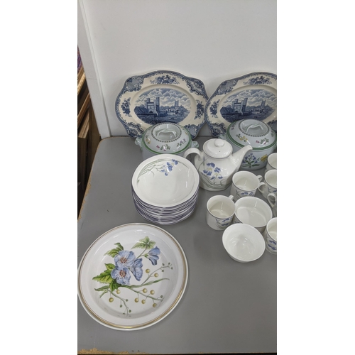 242 - A large quantity of mixed ceramics to include Spode dinner/tea service, along with Royal Doulton Min... 