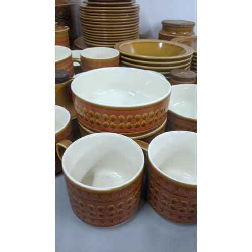 263 - Hornsea Saffron pattern part tea and dinner service together with kitchenware
Location: 9-5
If there... 