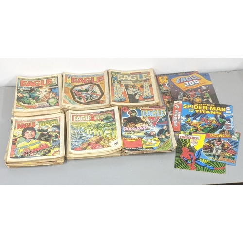 267 - A collection of mainly 1980's comic books to include 1977 Marvel Super Spiderman and the Titans and ... 