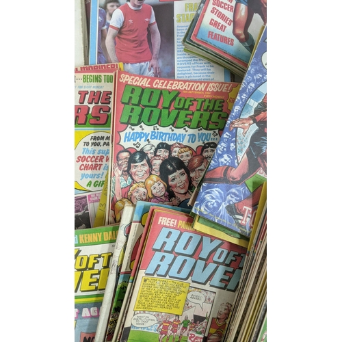 269 - A quantity of 1980's Roy of the Rovers football magazines together with mainly History of Aviation a... 