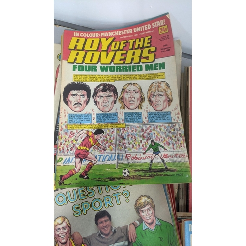 269 - A quantity of 1980's Roy of the Rovers football magazines together with mainly History of Aviation a... 