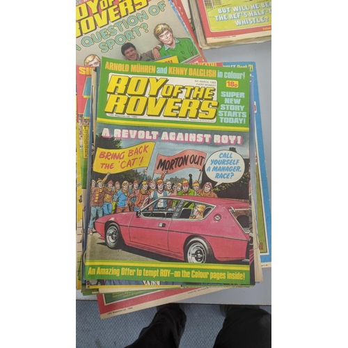 269 - A quantity of 1980's Roy of the Rovers football magazines together with mainly History of Aviation a... 