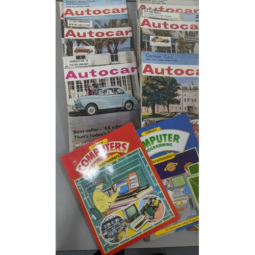 271 - A collection of 1960's autocar magazines together with computer related magazines
Location: 9-6
If t... 